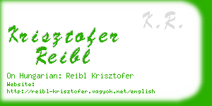 krisztofer reibl business card